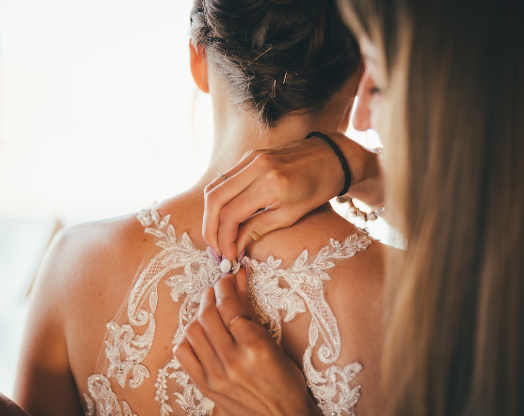 wedding dress fitting