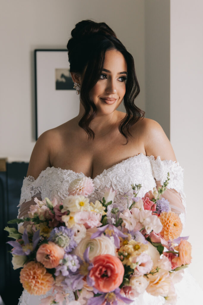 brides perfect fit wedding gown fitting