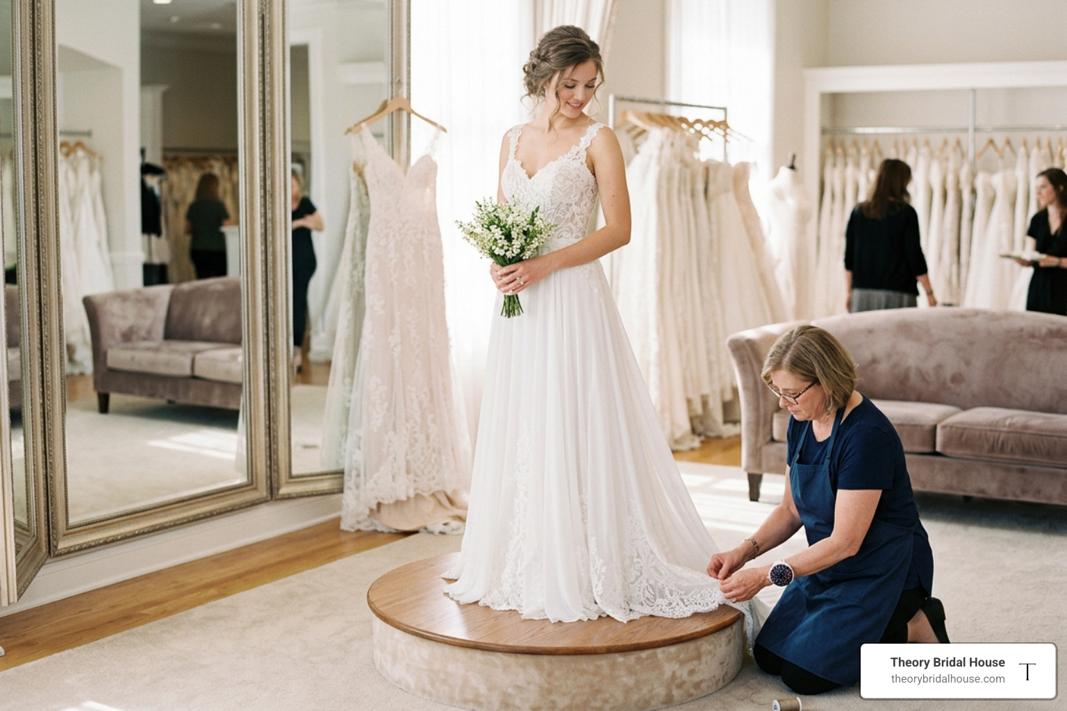 typical number of wedding dress fittings