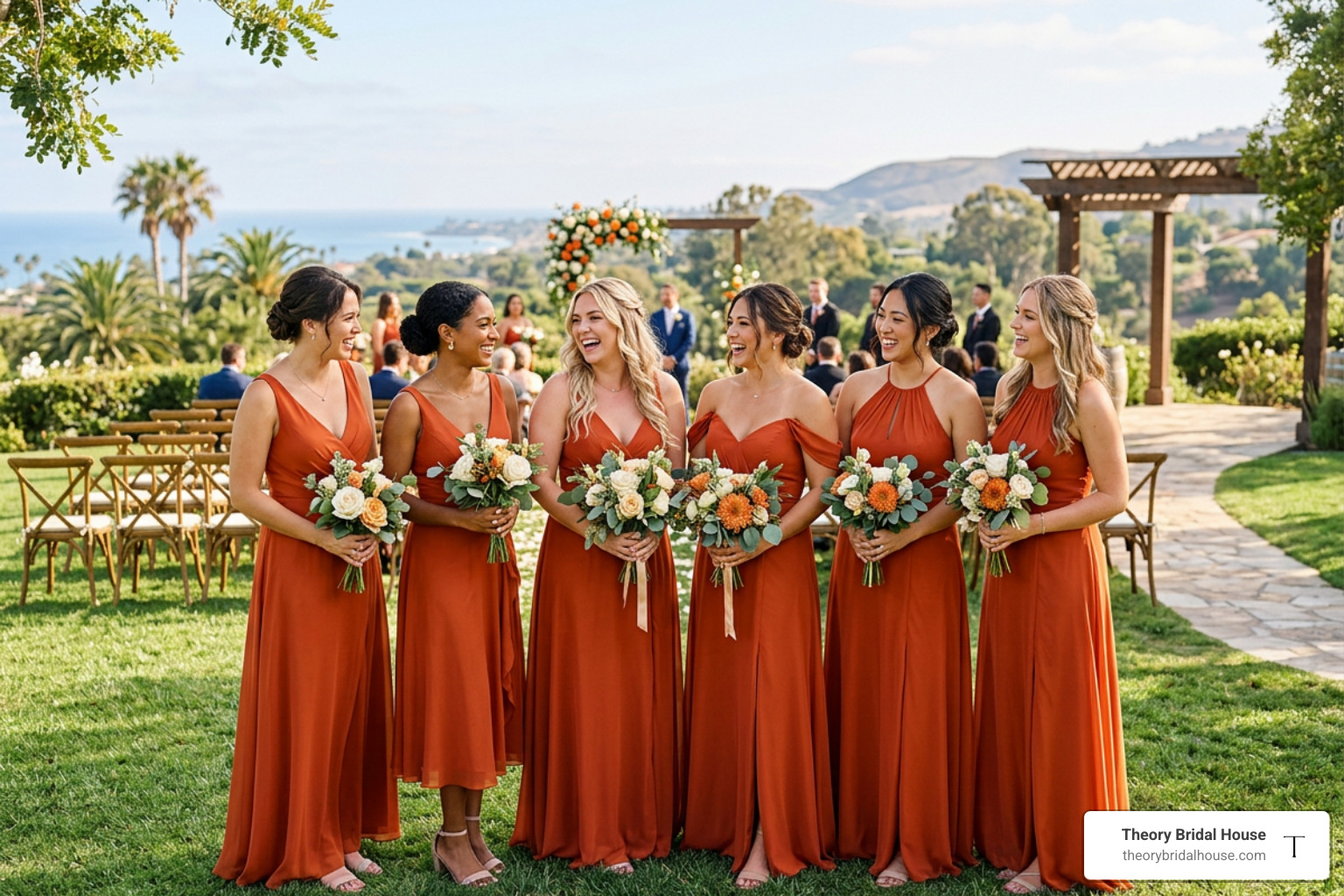 bridesmaids dresses orange county