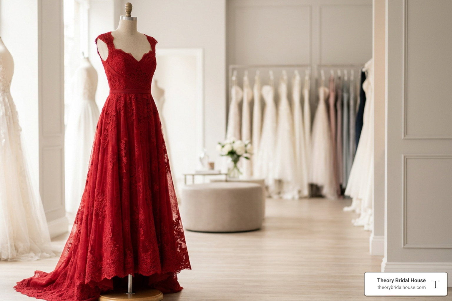 maggie sottero red wedding dress