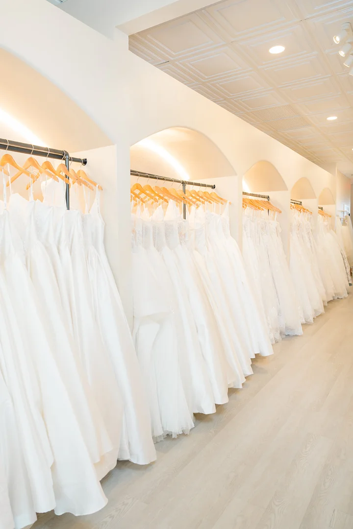 Orange County wedding dresses bridal boutique showroom
